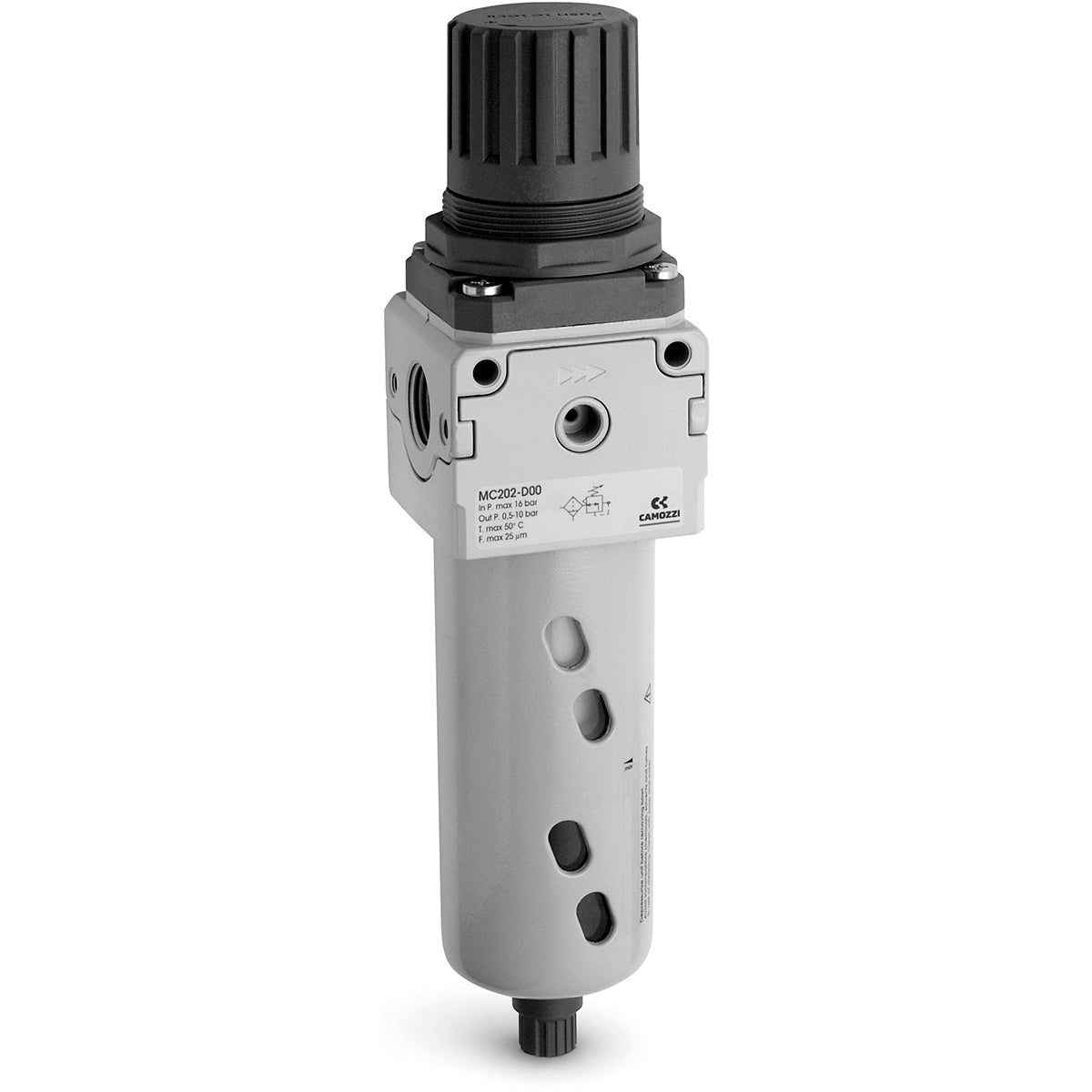Camozzi MC202-D13 - Filter regulator-1/2-5 micron-automatic
