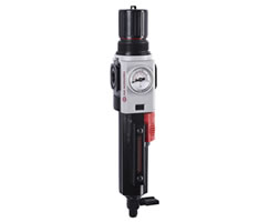 B82G-2GK-QP1-RFG, Excelon Plus filter/regulator, G1/4", 5 µm, 0.3-4 bar, manual drain, with gauge