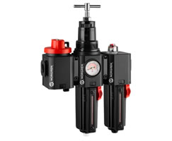 HBL84-655G, Excelon Plus combination unit (FRL) for extreme applications, G3/4, automatic drain, without shut-off valve